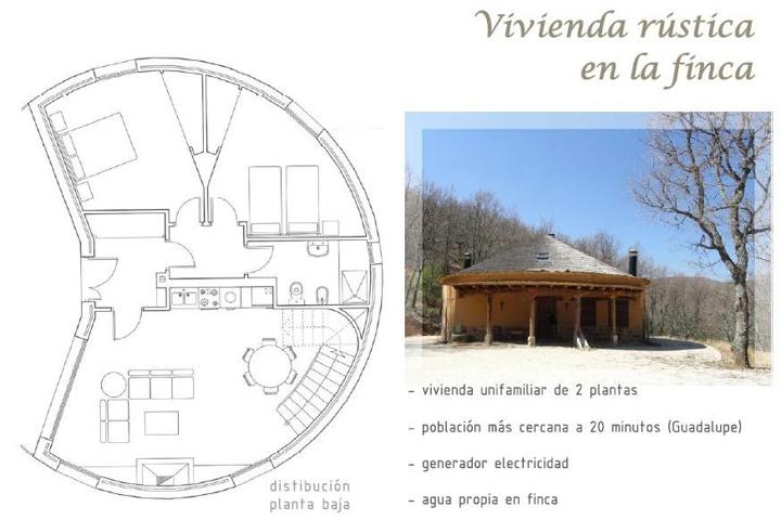 Finca de 54,5 hectareas con vivienda tipo cabaña africana photo 0