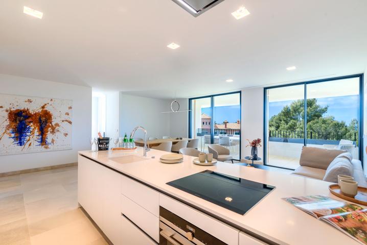Este apartamento de nueva construcción en situado en una nueva residencia en Nova Santa Ponsa Elementos verdes galardonado con el premio europeo de la propiedad 2020-2021.  photo 0