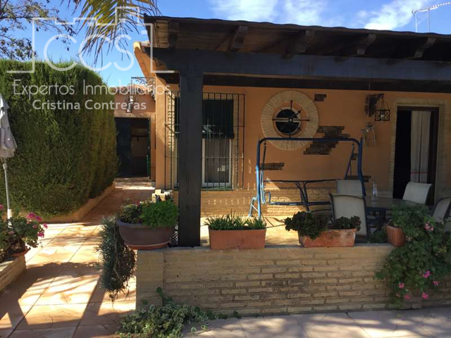 Venta de finca de 2.600 m2 de terreno con casa y piscina en Aznalcázar. photo 0