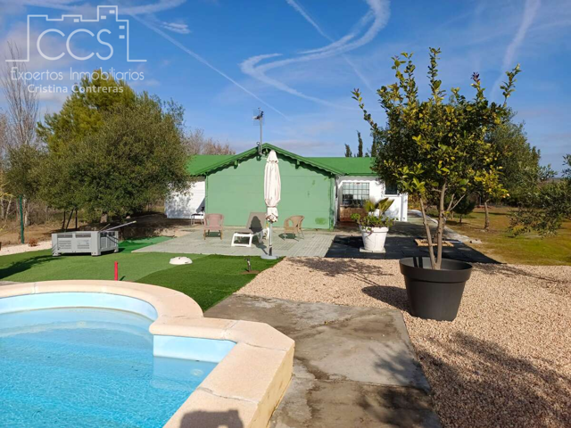 Venta de finca de 12.285 m2 de terreno con casa de madera de 85m2 construidos en Rociana, (Huelva) photo 0