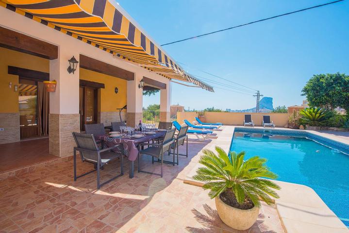 ▷Villa De Una Sola Planta con Piscina y vistas al Peñon en Calpe, Costa Blanca. photo 0