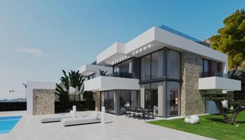 VENTA-OBRA NUEVA-VILLA DE LUJO-FINESTRAT-3D-4B-SUPERFICIE 416M2-PARCELA 602M2-PRECIO 1.495.000 EUR photo 0