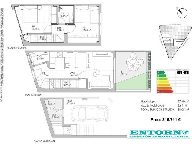 PROMOCIÓN CASAS OBRA NUEVA EN EL CENTRO DE STA. PERPÈTUA. photo 0