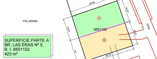 Solar urbano Nº2 en El Royo- Soria. 423 m2 parcela, 300 m2 const.edificab. aprox por 60.000 € photo 0