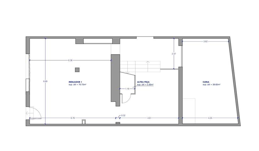 LOCAL COMERCIAL EN VENDA AMB PROJECTE DE CANVI D'ÚS A HABITATGE - CENTRE DE VILANOVA DEL CAMÍ photo 0