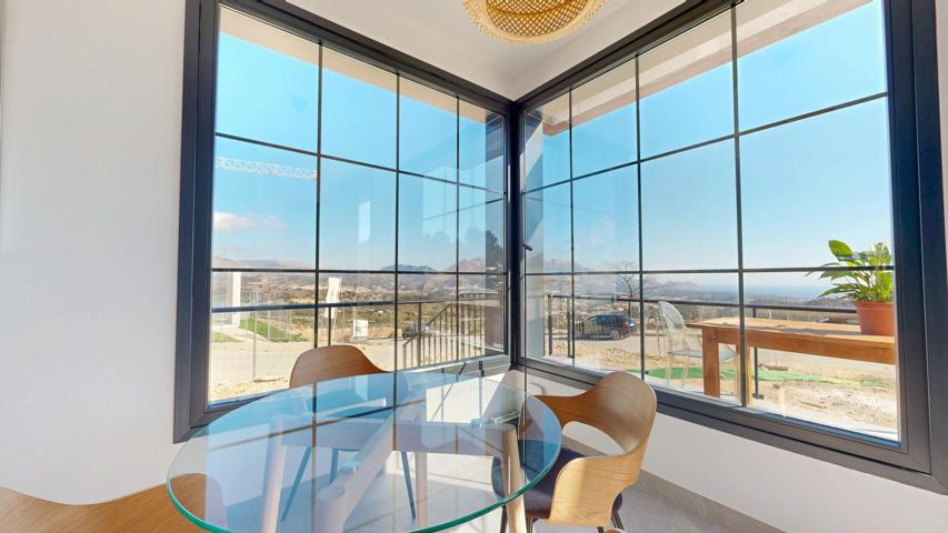Chalet nuevo con vistas al mar en Polop | Obra nueva con piscina y jardín privado photo 0