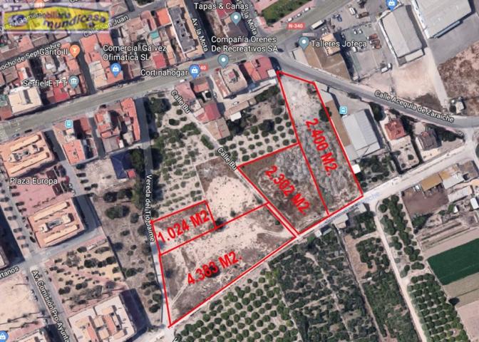 Venta de 4 parcelas en zona ampliación El Jardín de Santomera photo 0