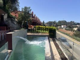 Casa adosada esquinera con jardín, piscina y vistas panorámicas al mar en Sa Riera photo 0