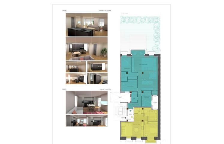 San Sebastián. Centro. Calle Prim. Piso alto, ascensor. 74 m2 construidos. 65 m2 útiles. 2 habitaciones, salón, cocina, baño. Ext photo 0
