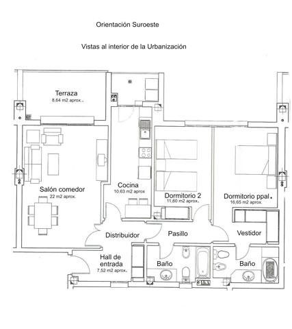 Croquis distribución