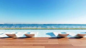 Promoción de 195 apartamentos turísticos, a 200m de la playa. dos piscinas en la parte superior del edificio, solárium y zona Chill Out photo 0