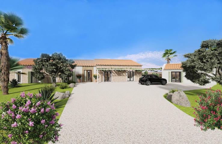 Proyecto de una casa de planta baja lujosa y piscina photo 0