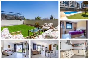 SE VENDE PISO VPO 85 M2 2 HABITACIONES, UN BAÑO CON SOLARIUM 37,5 M2, PLAZA DE GARAJE Y TRASTERO EN URBANIZACION CERRADA CON PISCINA Y PISTA DE PADEL photo 0