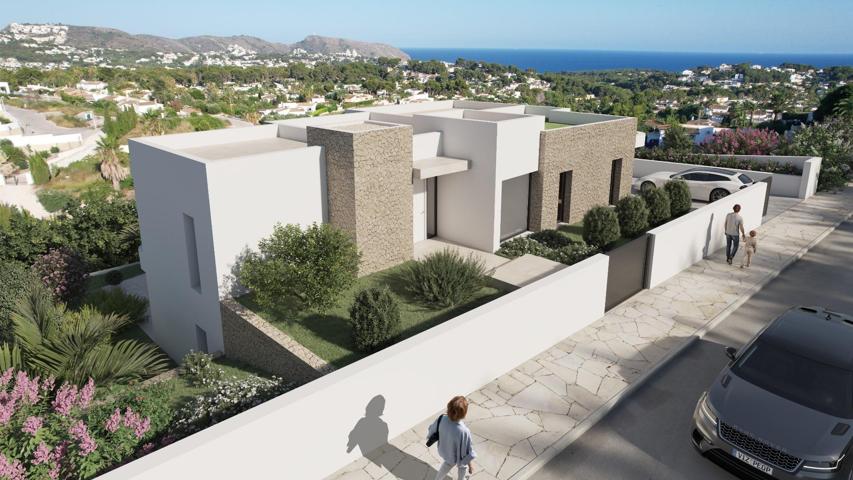 Villa nueva en construcción con vistas al mar en una zona codiciada de Moraira photo 0