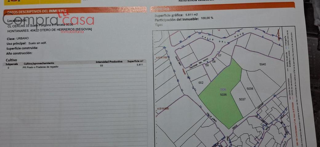 VENTA EN EXCLUSIVA.-.PARCELA URBANA.-.OTERO DE HERREROS. photo 0