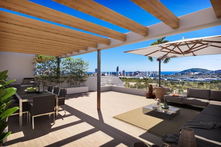 Ático de 2 dormitorios con solárium privado y vistas panorámicas en Finestrat-Benidorm. photo 0