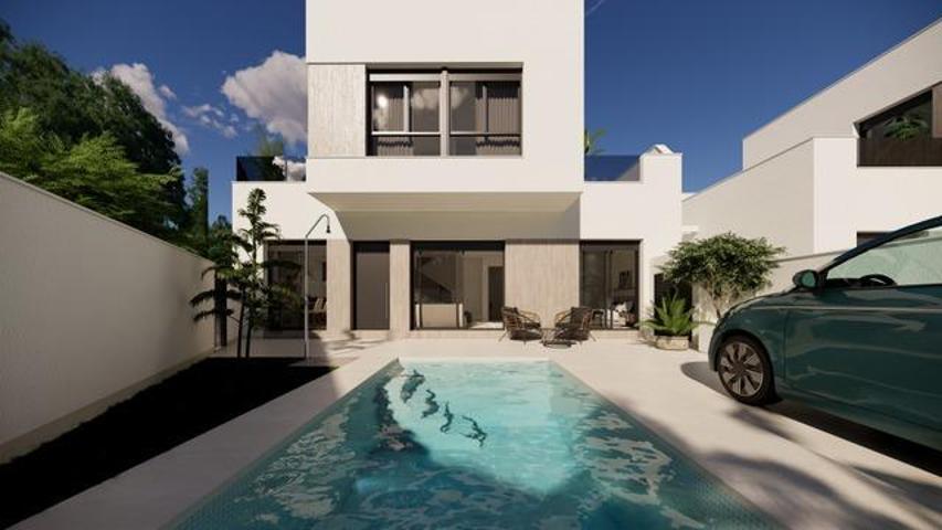 Exclusiva promoción de 7 villas independientes con orientación sur y Piscina Privada y Diseño Moderno en San Fulgencio, la Costa Blanca photo 0