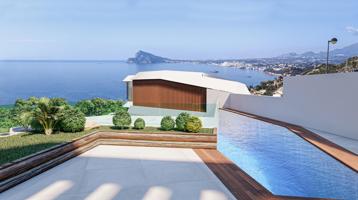 Ático de lujo con 4 dormitorios y piscina privada frente al mar en Mascarat, Calpe photo 0