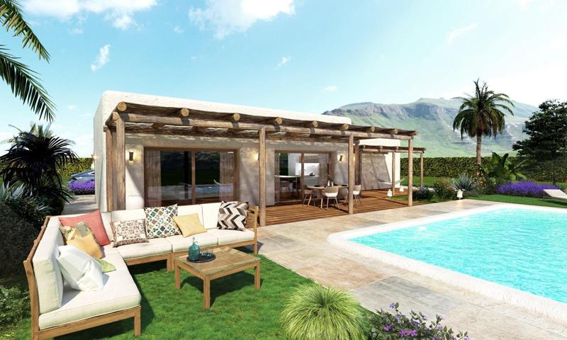 Villa de 4 dormitorios de estilo ibicenco con piscina privada a la vanta en Pinoso, Alicante photo 0