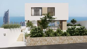Residential of villas unique in design and with sea and mountain views in Finestrat photo 0