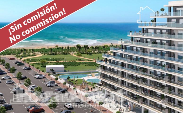 1ª LINEA DE LA PLAYA. A ESTRENAR EN RESIDENCIAL CON PISCINA Y GARAJE photo 0