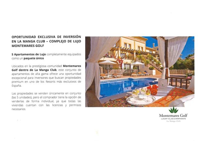 COMPLEJO DE 5 APARTAMENTOS DE LUJO EN LA MANGA CLUB photo 0