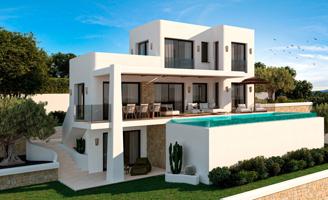 Villa Albubera. Lujosa villa de nueva construcción en venta en Pedreguer con vistas panorámicas al mar. photo 0