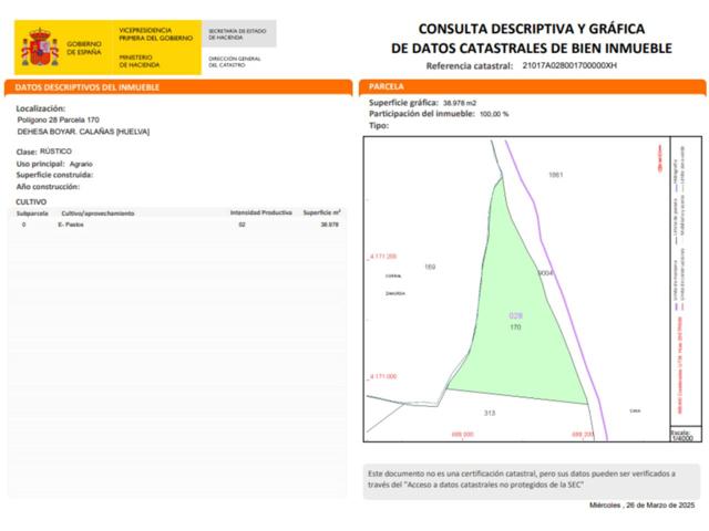 Venta de finca rústica en Calañas 'Dehesa Boyar'. photo 0