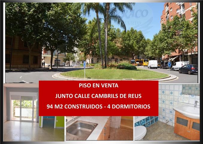 PISO EN VENTA DE 94 M2 CON ASCENSOR, 4 DORMITOIROS , 2 BAÑOS, SITUADO EN LA C. CAMBRILS DE REUS. photo 0