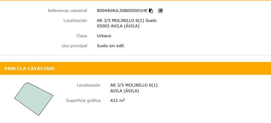 Terreno en venta en Ávila de 422 m2 photo 0