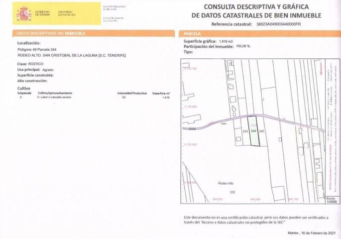 Terreno en venta en La Laguna, San Cristóbal de la Laguna photo 0