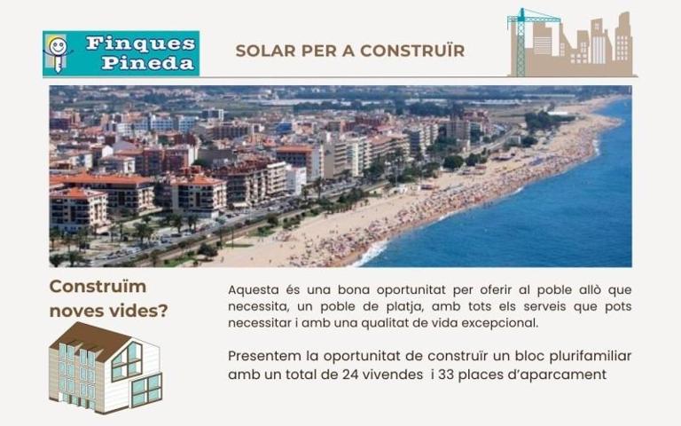 Terreno en venta en Pineda de Mar, Centre del Poble photo 0
