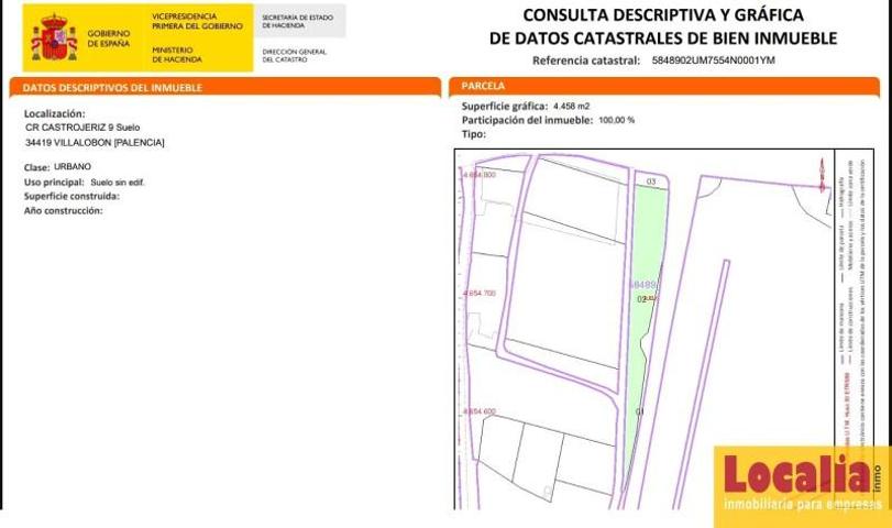 Terreno en venta en Villalobón, Carretera Palencia-Castrojeriz, 34191 photo 0