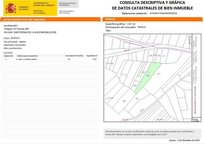 Terreno en venta en León, Santovenia De La Valdoncina photo 0