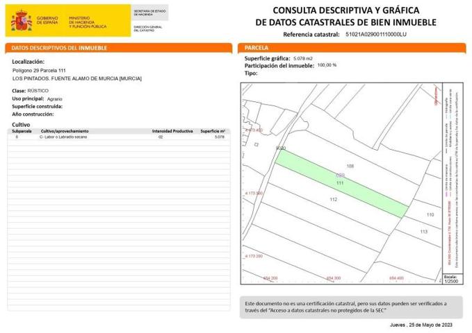 Terreno en venta en Fuente Álamo de Murcia, Campillo de arriba photo 0