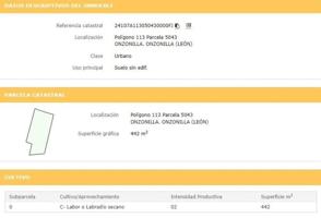 Terreno en venta en Onzonilla, Onzonilla photo 0