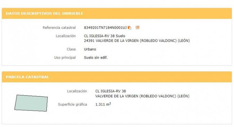 Terreno en venta en Valverde de la Virgen, Valverde De La Virgen photo 0