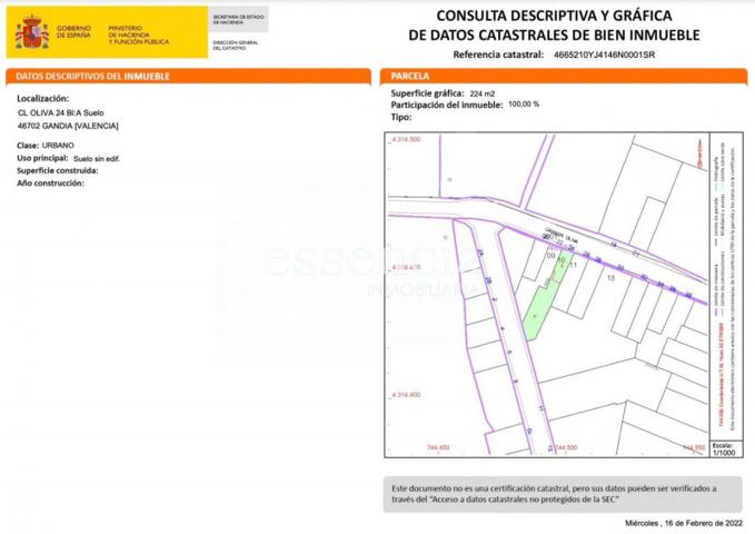 Terreno en venta en Gandia, Raval photo 0