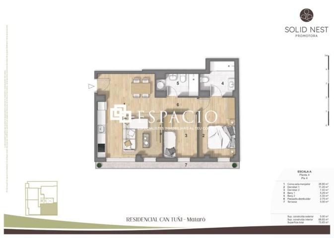 Piso en venta en Mataró, Cerdanyola photo 0