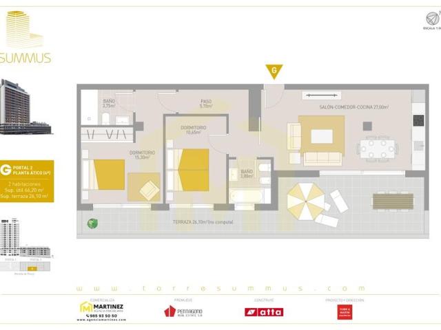 Aticos en venta en Gijón, Roces photo 0