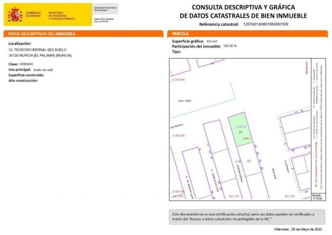 Terreno en venta en El Palmar, Zona centro photo 0