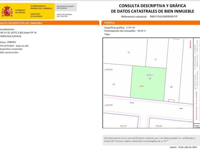 Terreno en venta en Ávila photo 0