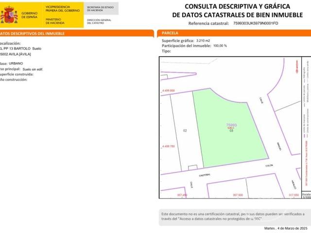 Terreno en venta en Ávila photo 0