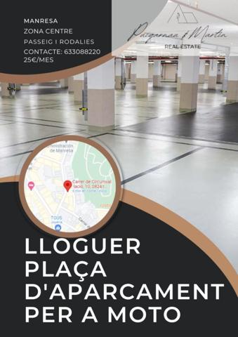 Garaje en alquiler en Manresa, El Passeig i rodalies photo 0