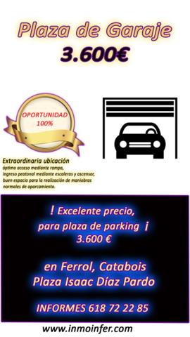 Garaje en venta en Ferrol, Catabois photo 0