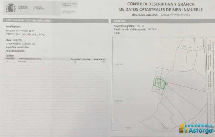 Terreno en venta en Valderrey, Santiago Millas photo 0