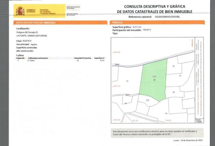 Chalet en venta en Grado, La Fueja photo 0