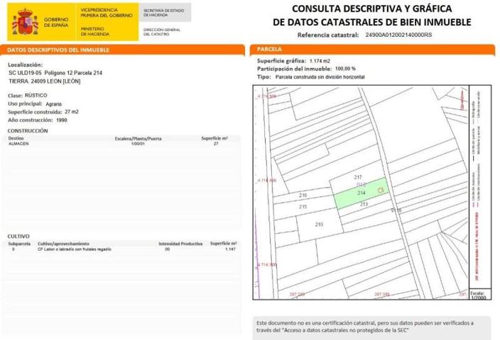 Terreno en venta en León, Santovenia De La Valdoncina photo 0