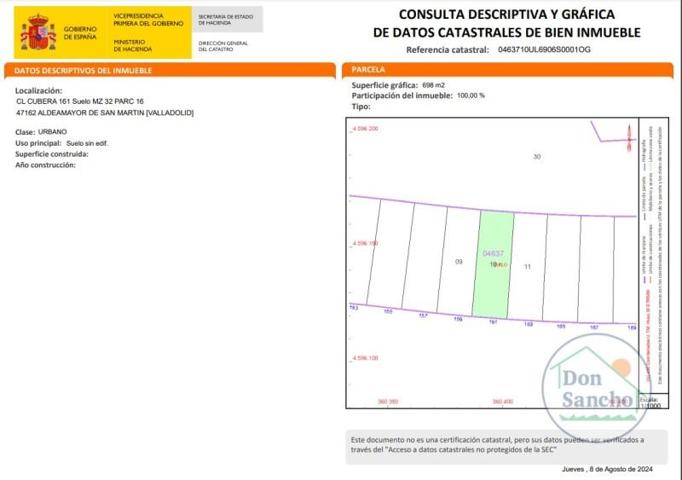 Terreno en venta en Aldeamayor de San Martín photo 0
