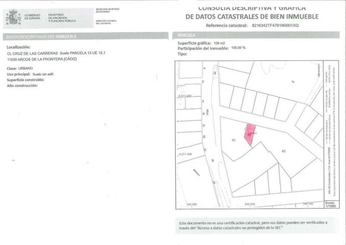 Terreno en venta en Arcos de la Frontera, Alrededores photo 0